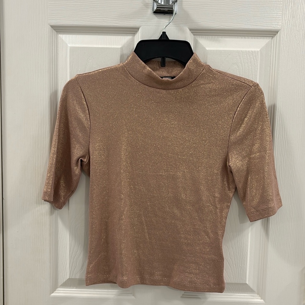 Express mock neck top.